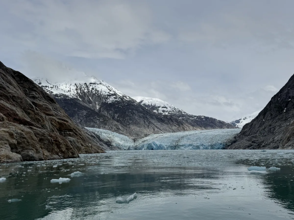 View of Dawes glacier from the excursion boat