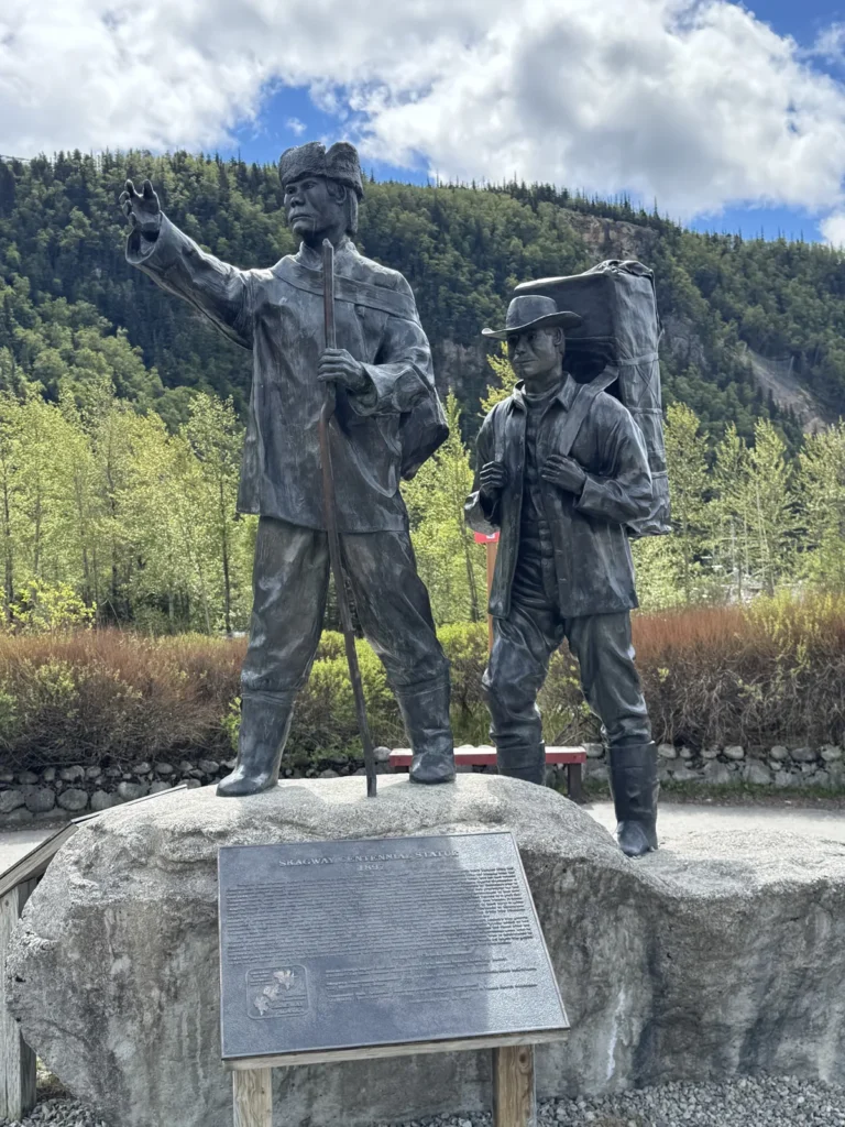 Image of the Klondike centennial statue