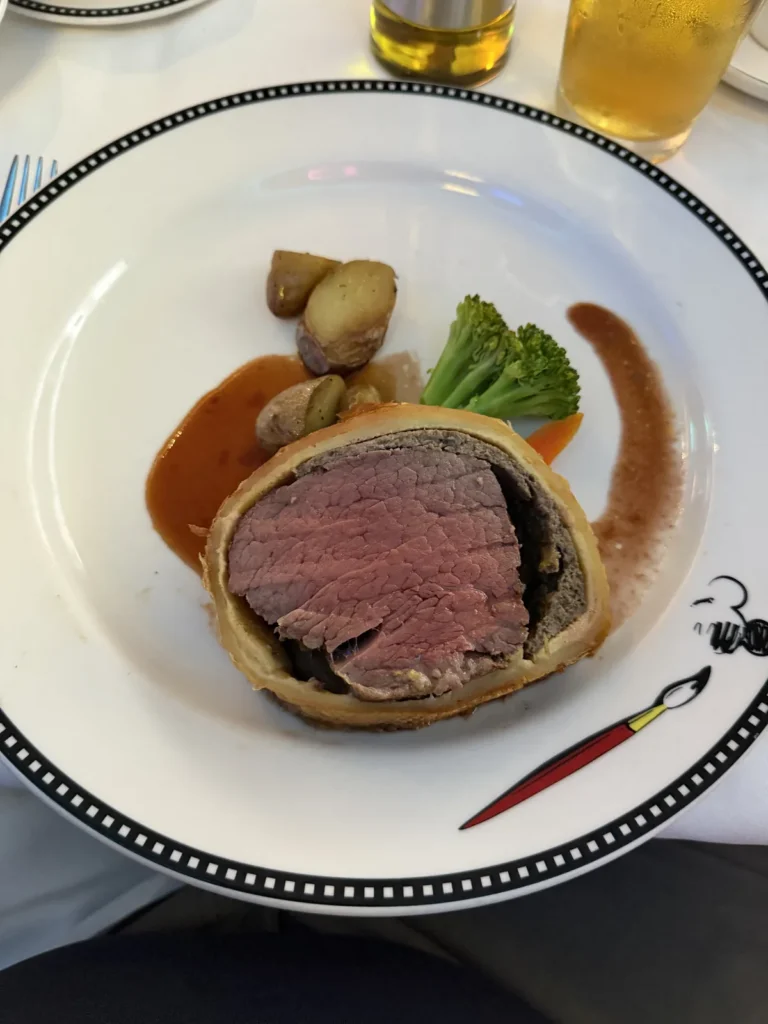 Plate of food form Animators Palate on the Disney Magic