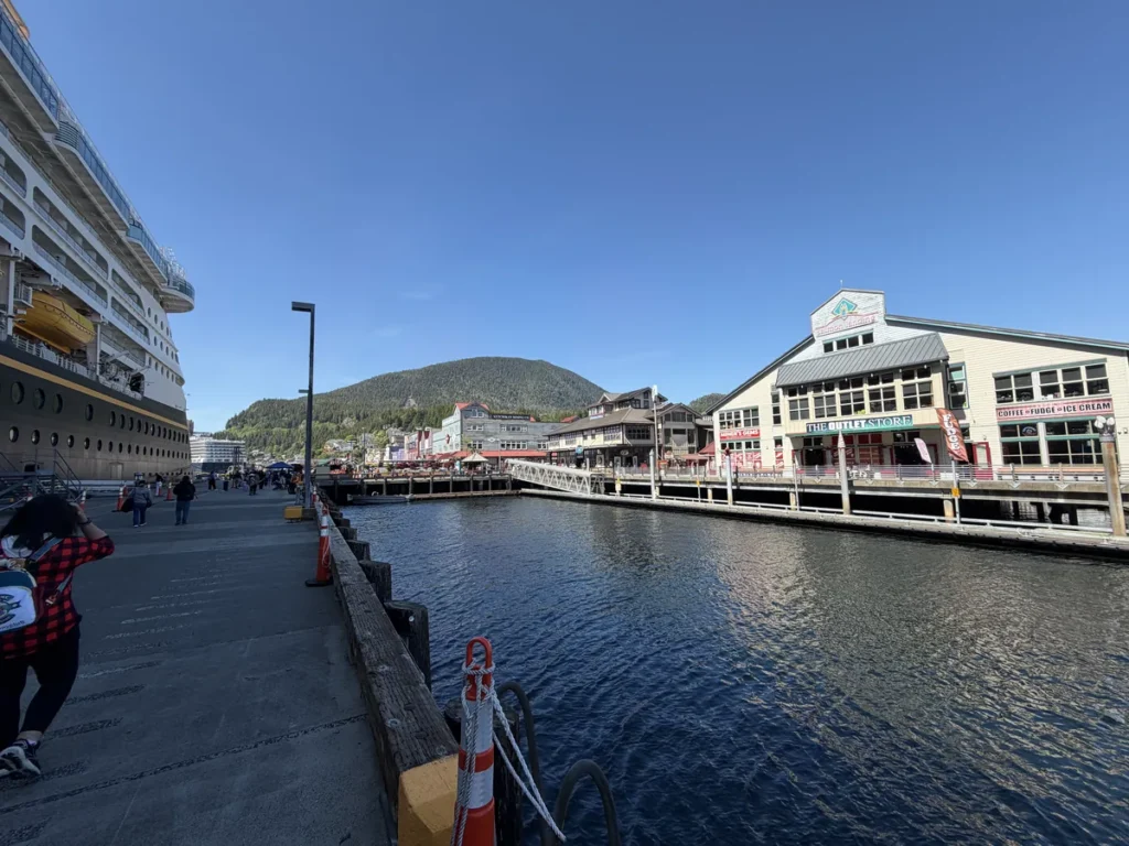 View from the pier in downtown