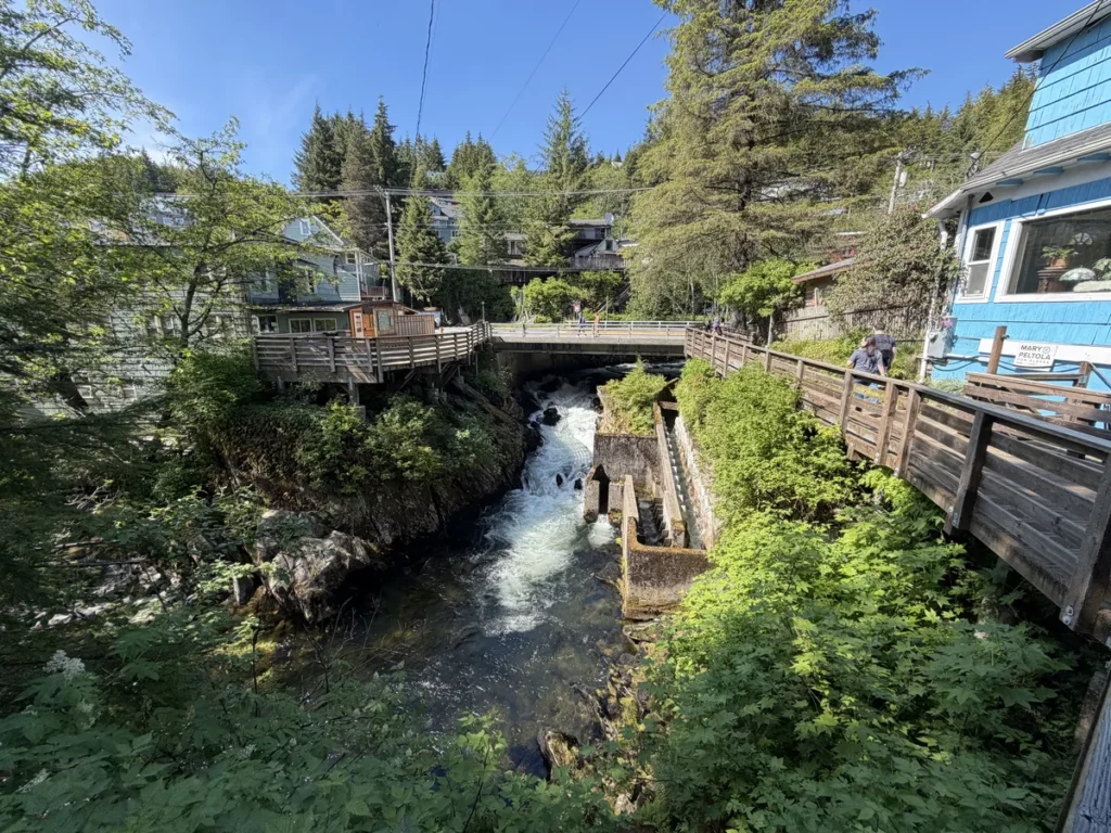The fish ladder at the end of Creek Street